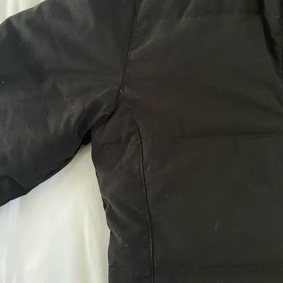 CANADA GOOSE BLACK CHELSEA FUR HOOD PARKA COAT